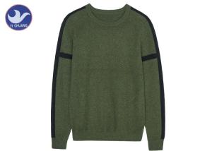 China Reglan Long Sleeves Men's Knit Pullover Sweater Back Slit Special Stripe Soft wholesale