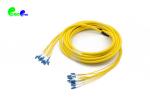 12F breakout 2.0mm LC UPC to LC UPC Fiber Optic Patch Cable SM 9 /125 Yellow