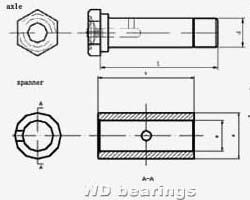 China Casters wheel components SPANNER 08C1.15 wholesale