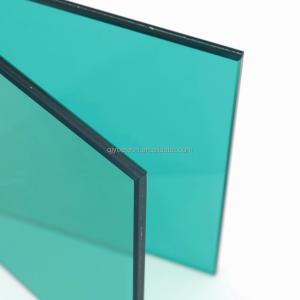 China Stylish Dark Green PVB Colored Laminated Safety Glass for Villa Building Construction wholesale
