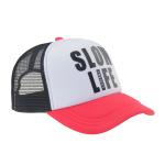 100% Polyester Two Tone Trucker Hat With 3D Printing Logo On Front
