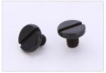 Black Zinc Plated Steel Big Fillister Head Slotted Drive Screws GB833 Round Head