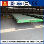 Tri Axle Flatbed 40 FT Container Long Flatbed Trailer Green Red Yellow White