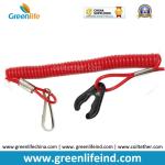 Popular Sales Solid Red Safety Durable Spiral Coil Rope Stretched 1M Outboard