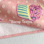 Chinese single side printed 100% poly kitchen wipes，,microfiber cake towels