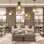 Wicker pendant Lamp shade For Kitchen Dining room Lighting Fixtures (WH-WP-11)