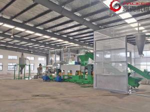 China 100-1000kg/H Plastic Granulating Line Low Power Consumption Single Double Stages wholesale