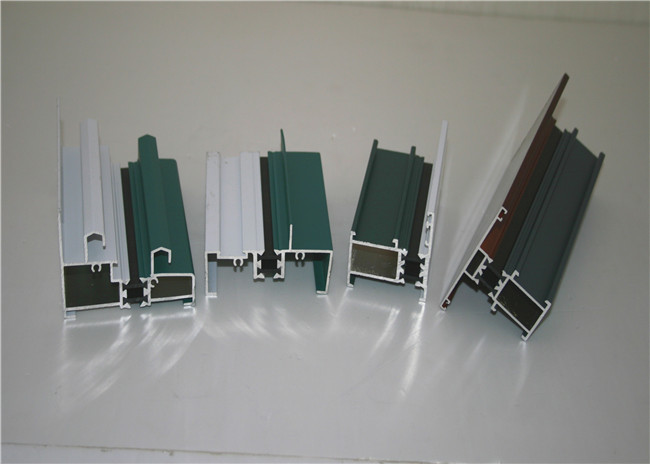Wood Grain Transfer 0.7mm Sound Insulation T5 6061 Aluminum Profile