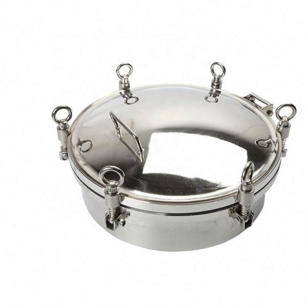 Sanitary 304 316L Stainless Steel Pressure Manhole with High Pressure and Mirror