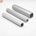 Grit Blast Surface Lean Tube Aluminium Material 1 - 2.0mm Thickness High