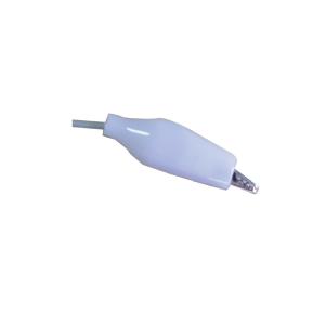 China Hospital Crocodile Clip Electrode Eeg Cable White Cover DIN1.5 Socket Custom Length wholesale