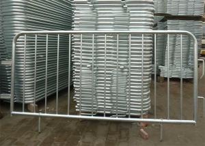 China Flat Feet H0.9m Metal Pedestrian Barriers Hot Dip Galvanized Pedestrian Fence wholesale