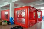 Tube Structure Red Tarpaulin Inflatable Showcase Car Cover