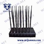 CDMA 35W Remote Control Signal Jammer GPS Lojack 16 Antennas