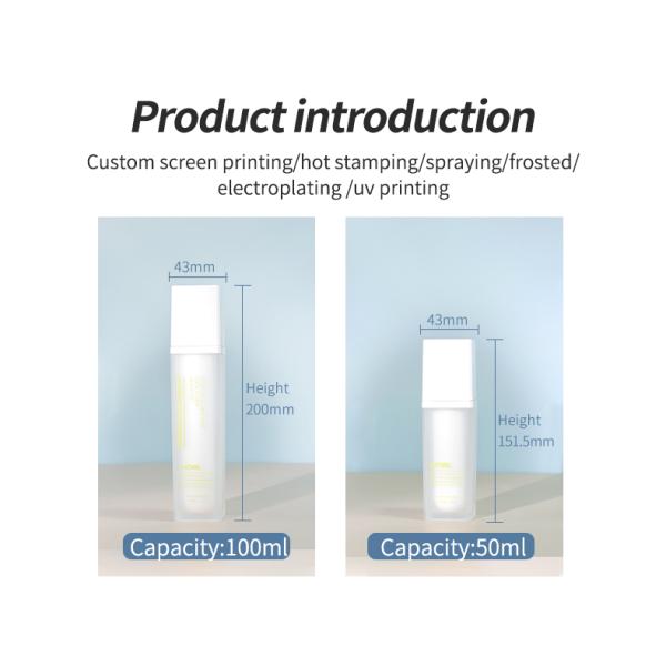 120ml Acrylic Bottles Empty Plastic Essence Water Bottle With Plastic Cap Accepts Logo Printing