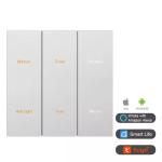 Zigbee Tuya 3.0 Silver Color Aluminum Material Frame UK Standard