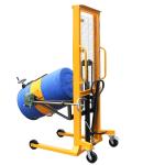 Hoop Type Hydraulic Rotating Forklift Drum Lifter with 400Kg Load , 1.6m Lifting