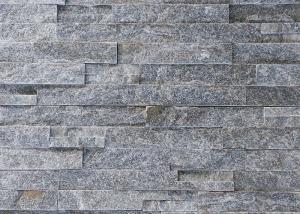 China Grey Cultured Ledge Quartzite Stone Veneer For Exterior And Interior Wall wholesale