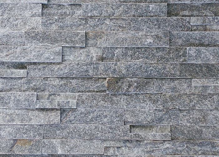 Grey Cultured Ledge Quartzite Stone Veneer For Exterior And Interior Wall