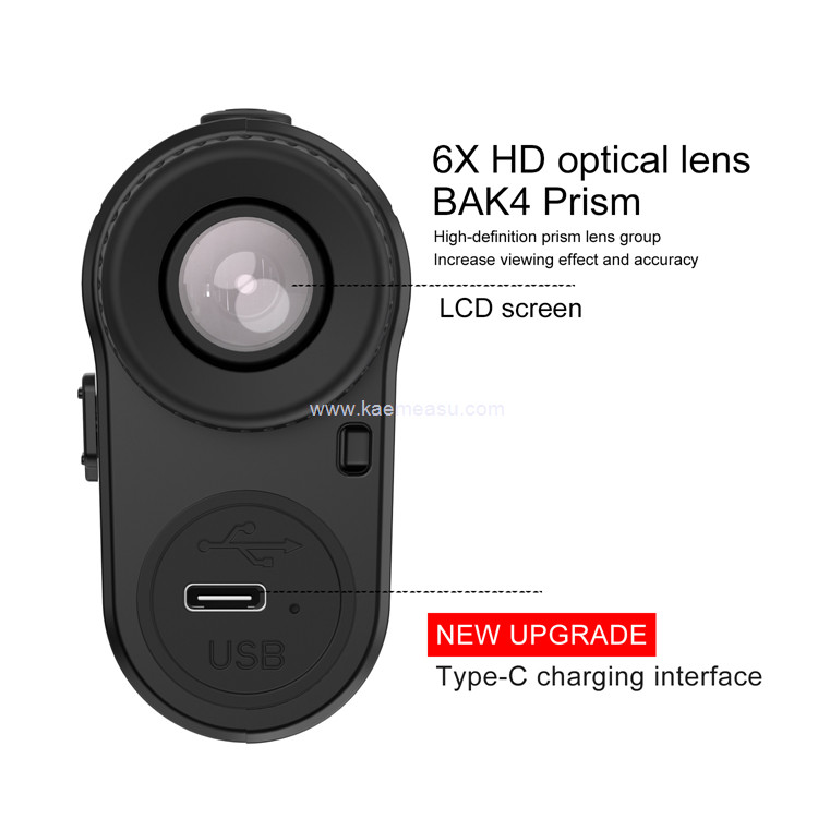 kaemeasu High Accuracy Range Finder Distance Meter CR2 Battery Model Multifunctional Telescope M450