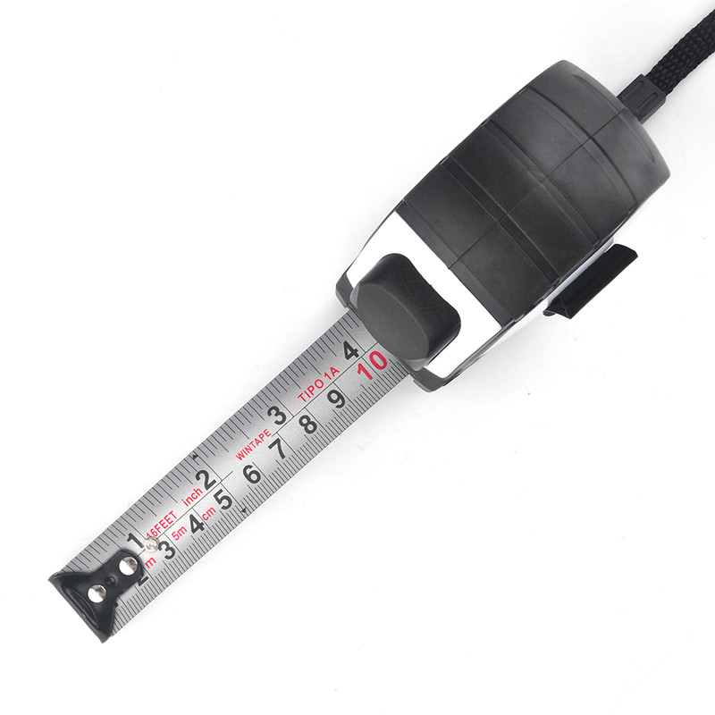5m 16ft Auto Lock Steel Tape Measure Heavy Duty Rubber Acrylic Coated Blade Metric Imperial Scales