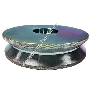 China Blue White Steel Roller Wheel Blue White Zinc Plating Custom Machined Parts ISO9001 wholesale