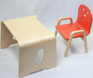 China kid table and smile chair-birch bentwood wholesale