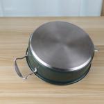 Nonstick 201 cookware food warm cooking 24cm hot pot stainless steel soup pot