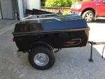 Fibreglass Reinforced Plastic Motorcycle Luggage Trailer Customized Painted