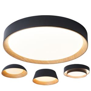 China Dimmable IP20 Indoor LED Ceiling Lights Wooden Frame Anti Glare wholesale