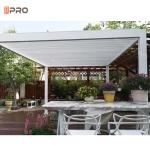 6063 Aluminium Gazebo Pergola Outdoor Restaurant With Retractable Canopy