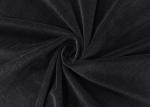 Grain Reddish Black Stretch Velvet Fabric 210GSM Burnt Out Soft Felt
