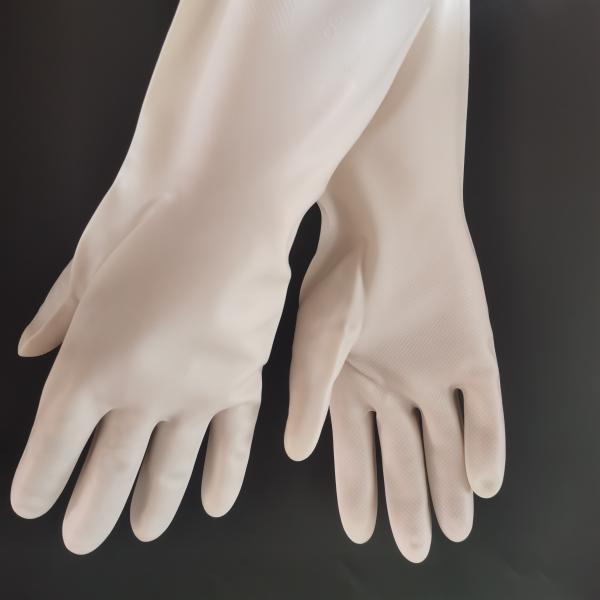 13 Mil Nitrile Dishwashing Gloves Restaurant Cleaning Durable White Nitrile