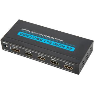 China 4K X 2K 340Mhz 10.2Gbps 5 Port HDMI Switch wholesale