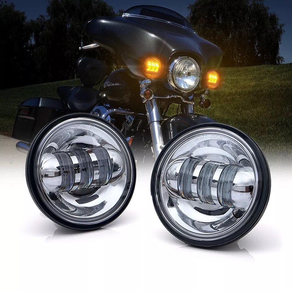 4.5 Inch Cree LED Passing Light For Motorcycles Auxiliary 30W White 6500K