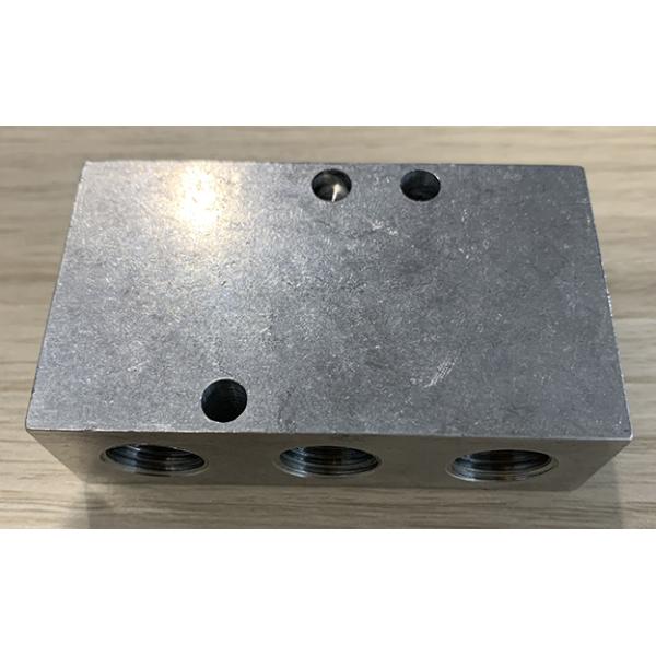 Custom 6061 Lathe Turning Services Hydraulic Manifold Valve Block