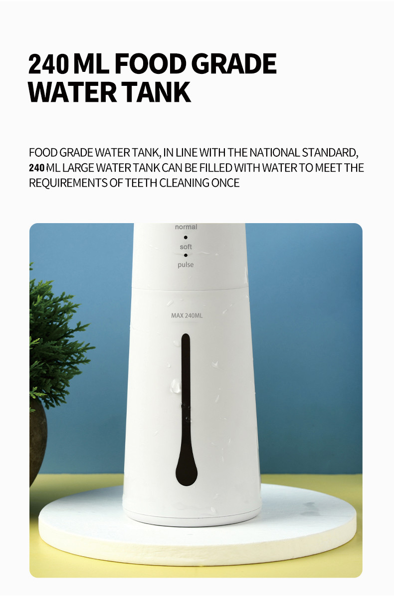 Oral Care Cordless Portable Teeth Cleaning Dental Irrigator Electric Water Flosser