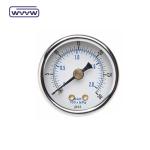 No Oil Stainless Steel Pressure Gauge Back Mounting OEM Customized