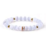 8mm//10mm/12mm Round Cats Eye Gemstone Bracelet For Clothing Matching