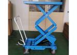 Twin Scissor Manual Lift Work Table Cart 1100lbs 62" Lifting Height