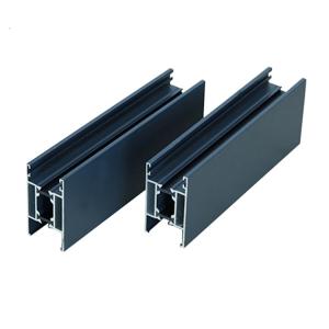China 0.8-5.0mm 6063 T5 Blue Powder Coated Aluminium Extrusions Profiles For Doors Frame wholesale