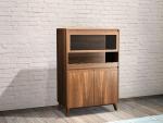 2017 New walnut wood Bespoke Furniture Storage Cabinet Display Shelves with