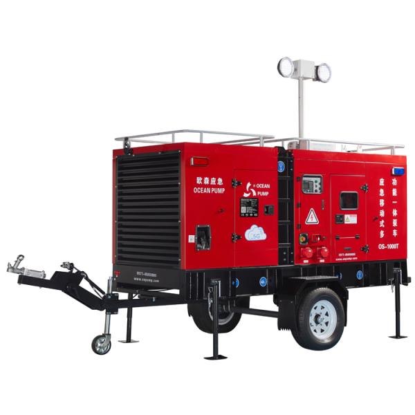 Multi-Functional Integrated Drainage Pump Diesel Engine Farm Irrigation Water Pump With Lighting System