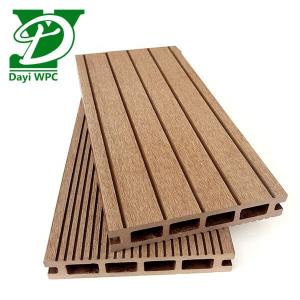China Modern Waterproof Durable Hollow Wood Plastic Composite Decking wholesale