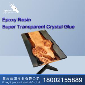 China Crystal Clear Epoxy Resin Table Art Hardener Wood AB Glue wholesale