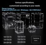Acrylic Reptile Terrarium Clear View Transparent Acrylic Box Feeding Box For