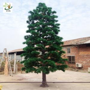 China UVG new outdoor christmas decorations artificial pine tree for road ornament made in china GRE065 wholesale
