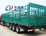 24V Electric System 60T 80T Tri Axle Animal Carrier Semi Trailer for Livestock