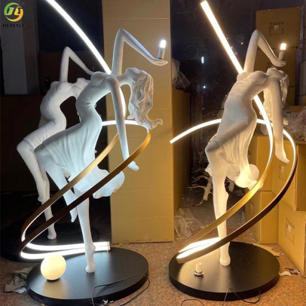 D78*179cm Modern high quality decorative white human body floor lamp for living