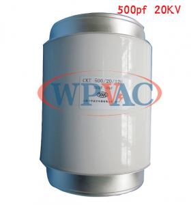 China Ceramic High Voltage Vacuum Capacitor Fixed Type CKT750/20/120 750pf 20KV wholesale